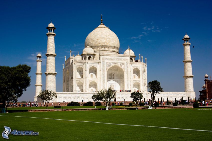 Taj Mahal, gräsmatta