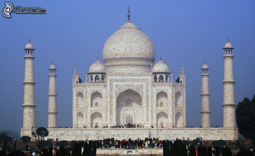 Taj Mahal, människor