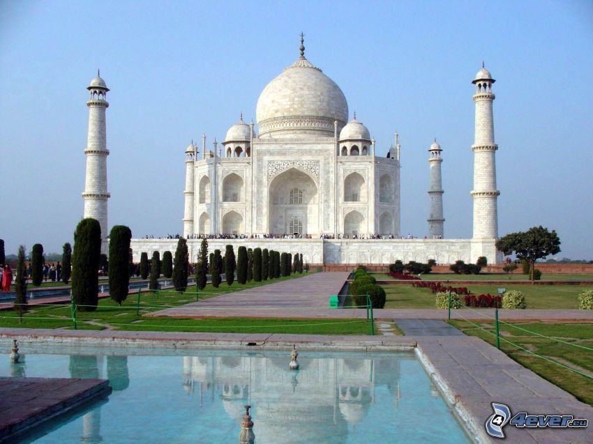 Taj Mahal, träd