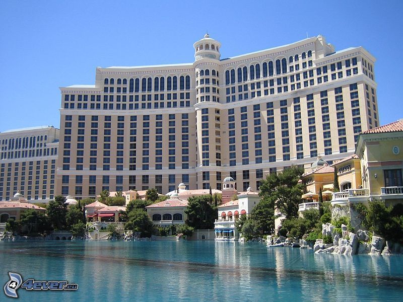 hotel Bellagio, Las Vegas, fontän