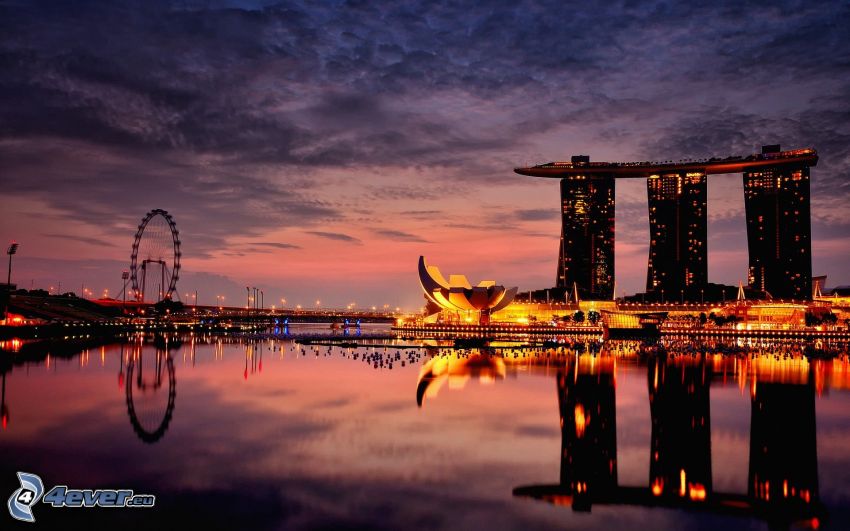 Marina Bay Sands, pariserhjul, Singapore