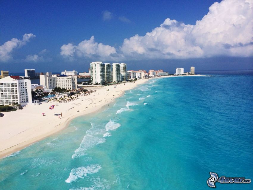 Cancún, badort, sandstrand