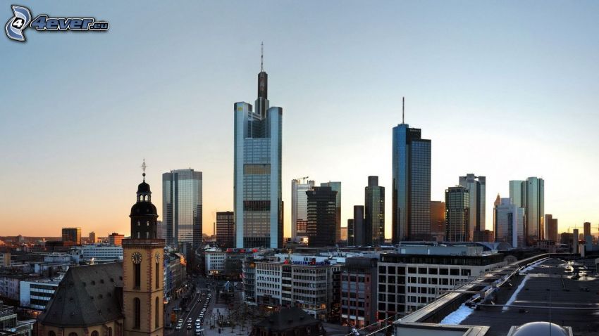 Frankfurt, skyskrapor