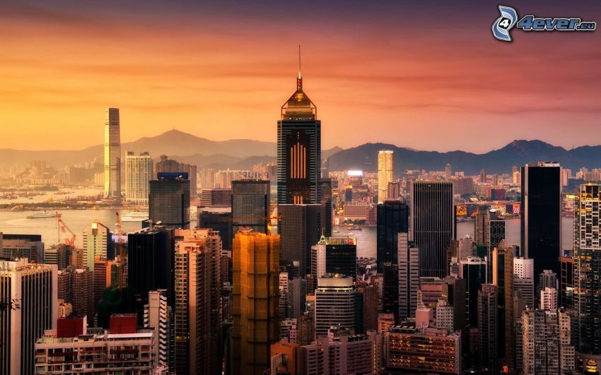 Hong Kong, skyskrapor