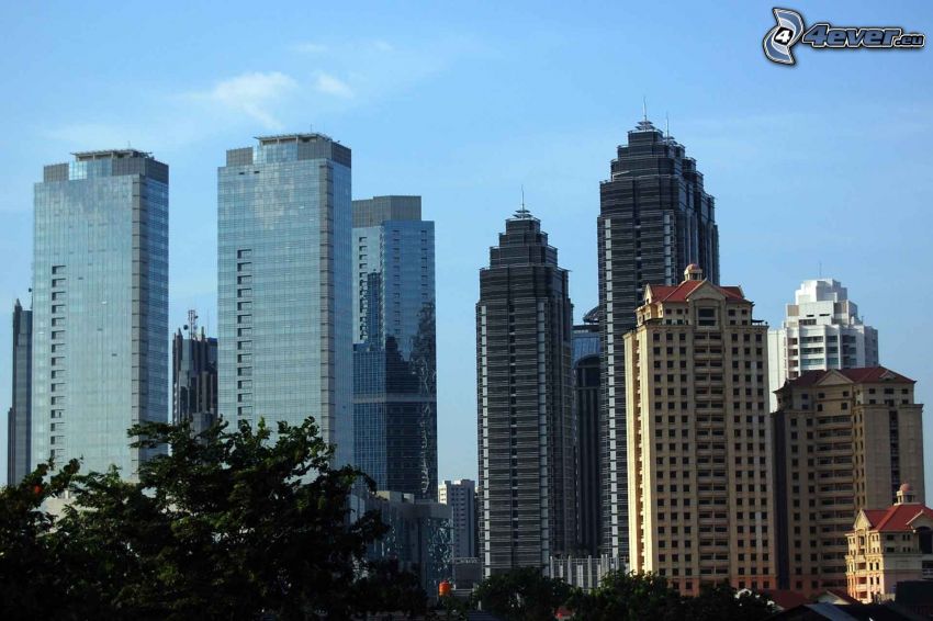 Jakarta, skyskrapor
