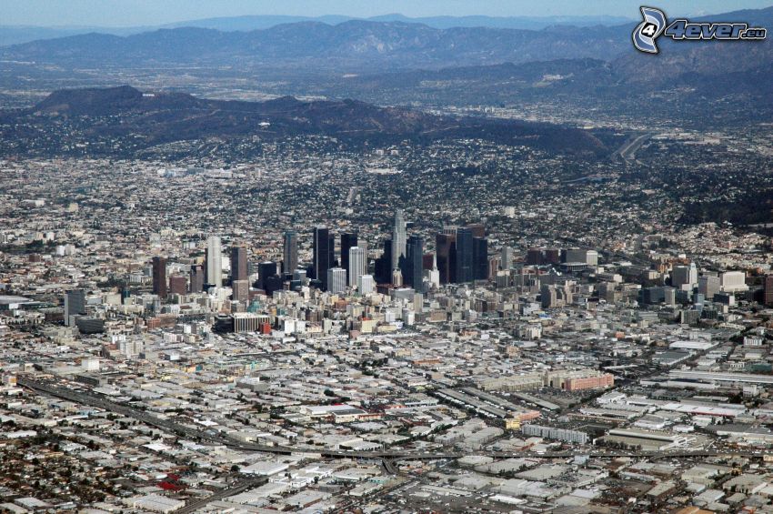 Los Angeles centrum, Kalifornien, stad, skyskrapor