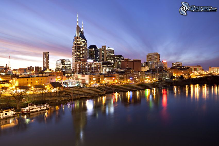 Nashville, kvällsstad