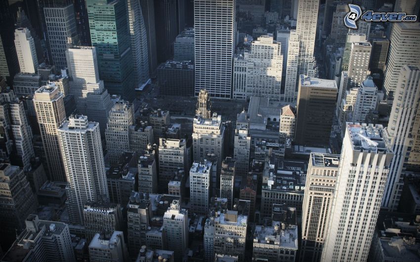 New York, Manhattan, skyskrapor