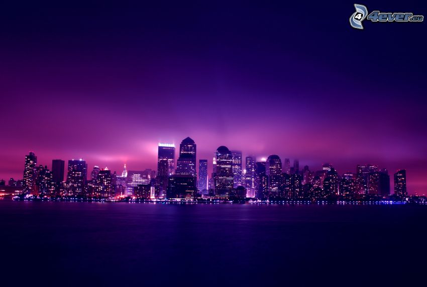 New York på natten