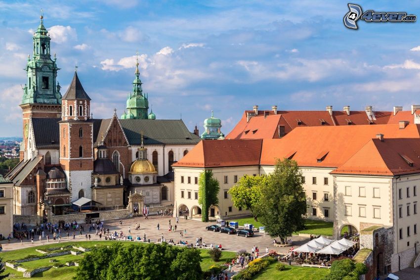 Slottet Wawel, Krakow, torg