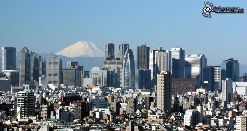 Tokyo, berget Fuji