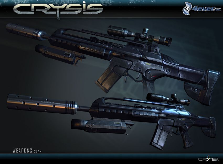Crysis, kulsprutepistoler