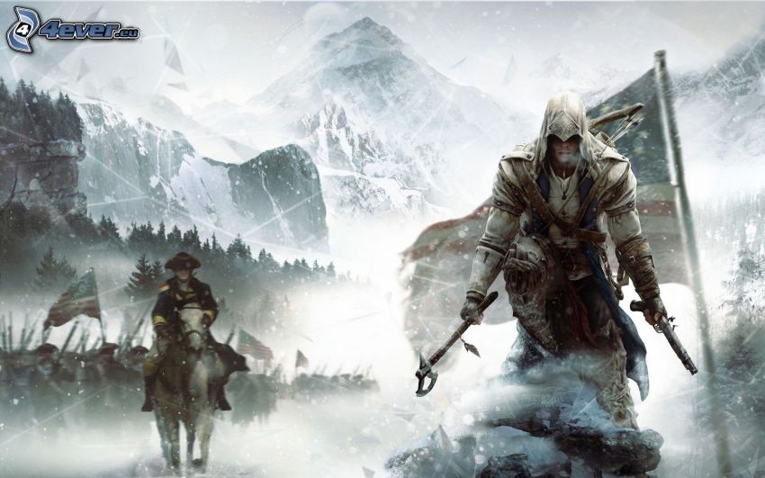 Assassin's Creed 3, snöigt landskap