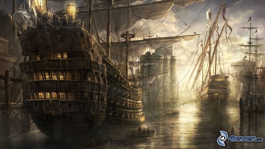 Empire: Total War, segelbåtar
