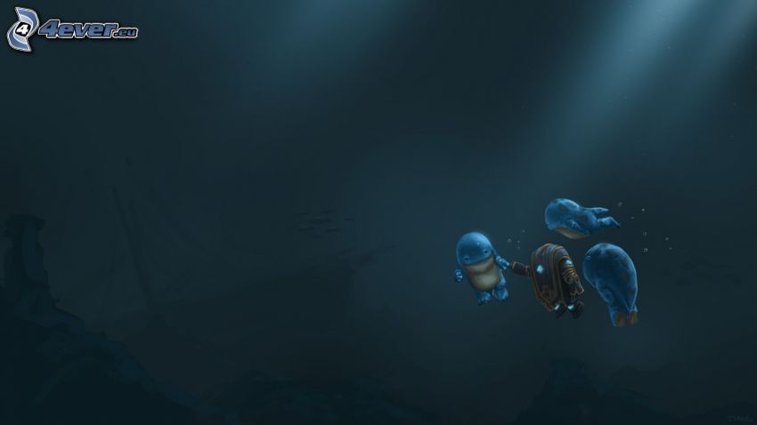 Guild Wars 2, simmande under vatten