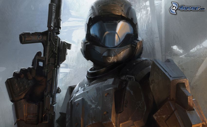Halo 3: ODST, sci-fi soldat