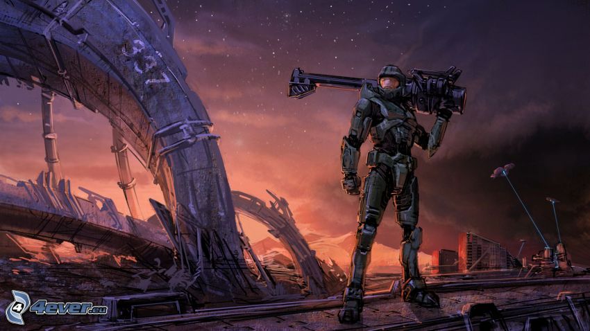 Master Chief - Halo 4, sci-fi soldat