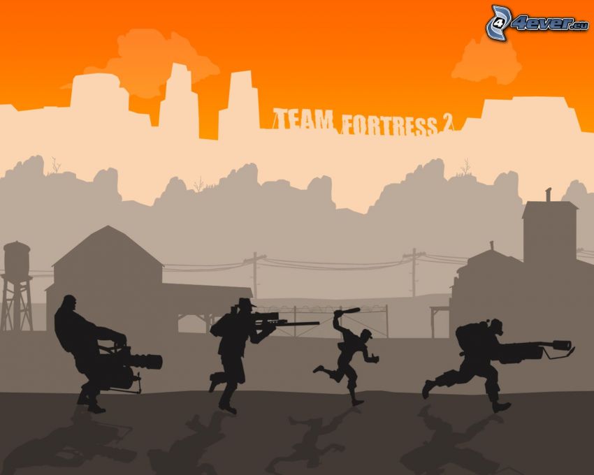 Team Fortress 2, silhuetter av människor