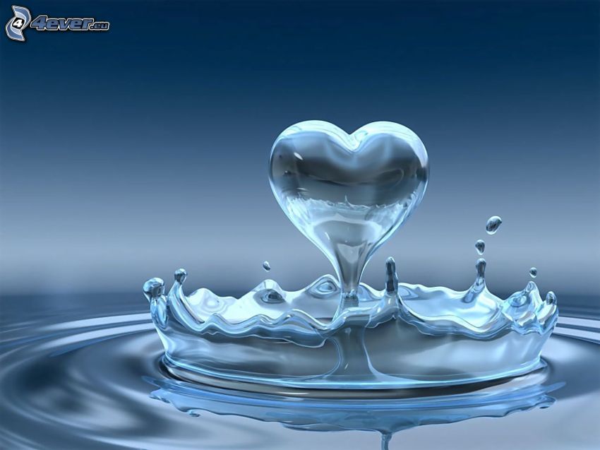 hjärta av vatten