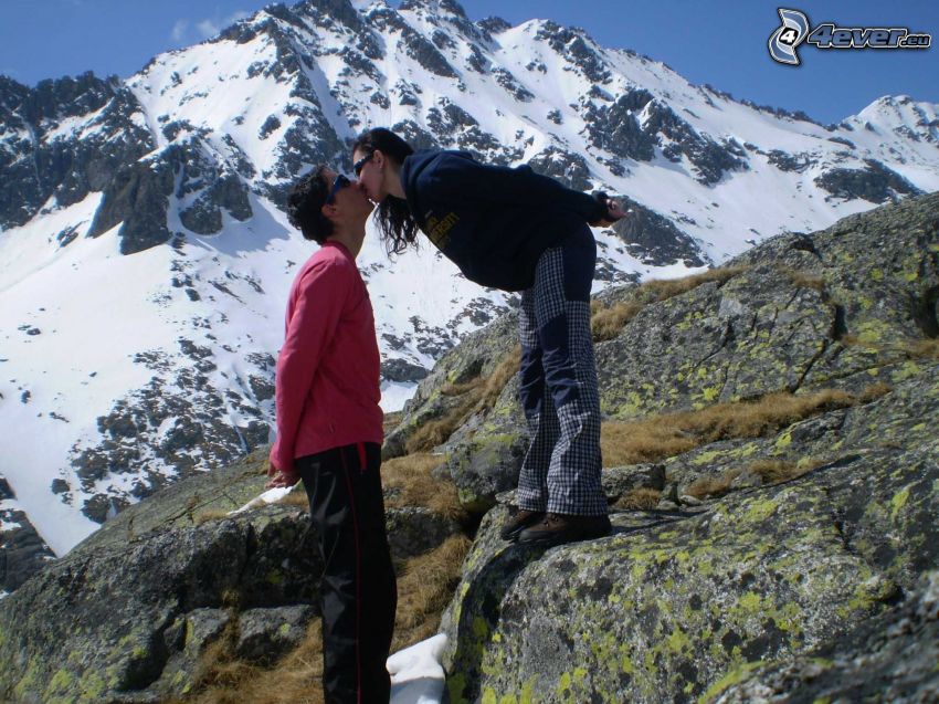 Höga Tatras, kyss, kärlek, berg