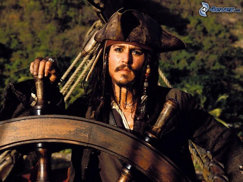 Jack Sparrow, Johnny Depp, Pirates of the Caribbean, roder