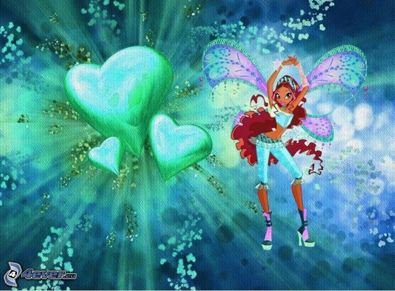 Layla, Winx Club, hjärtan