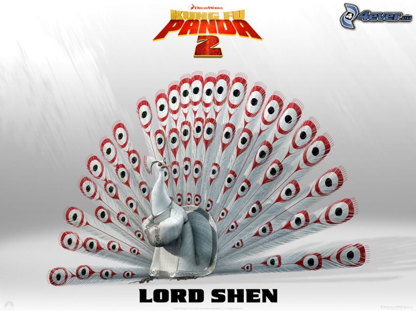 Lord Shen, Kung Fu Panda, påfågel