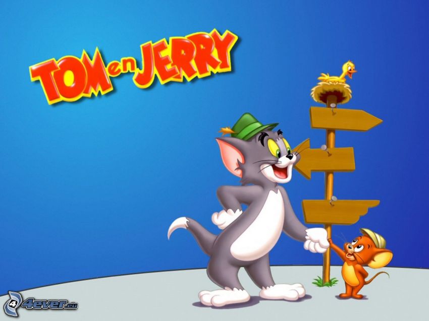 Tom och Jerry, skylt