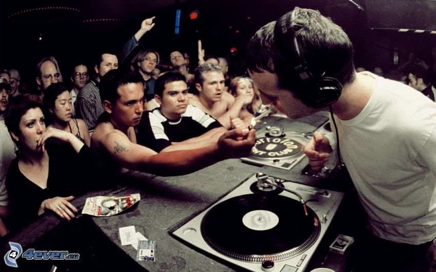 DJ, diskotek, cigarett
