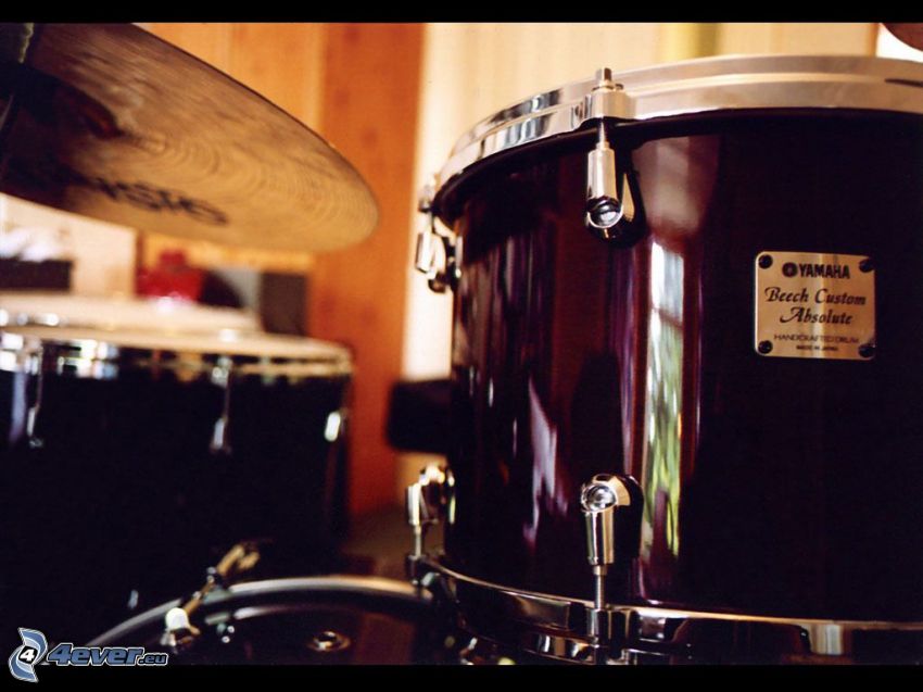 trummor, cymbal