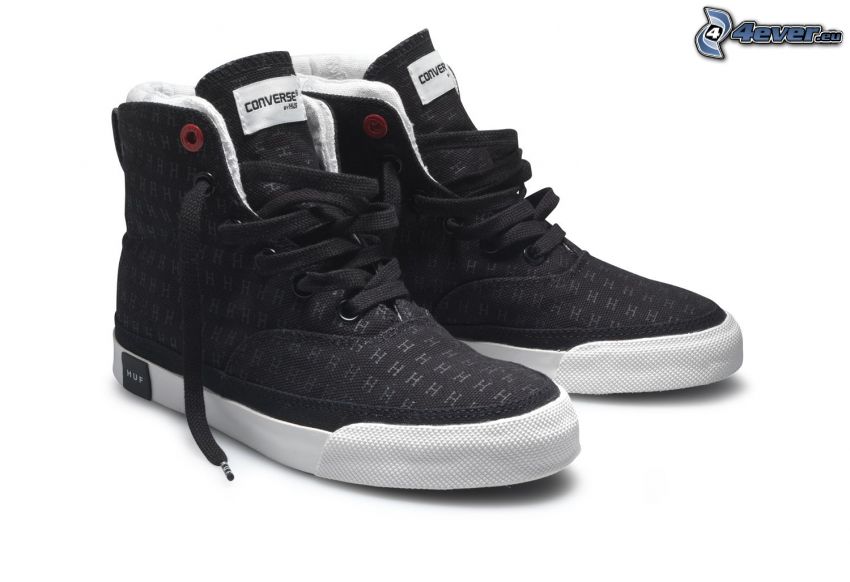 Converse, svarta sneakers