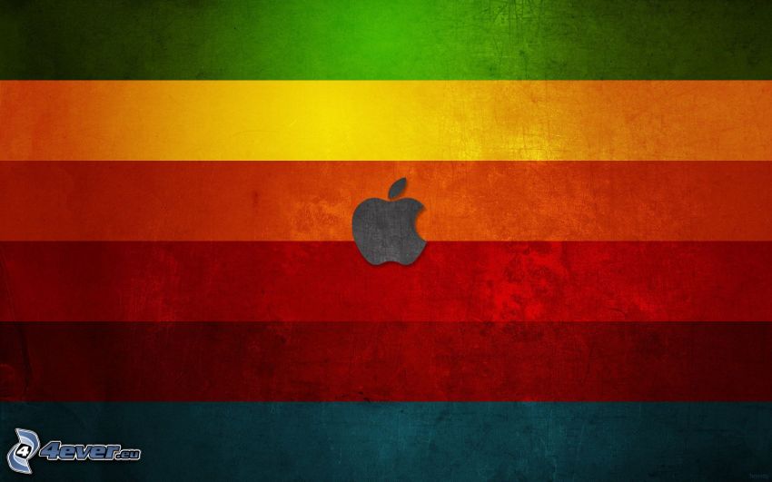 Apple, färgade remsor