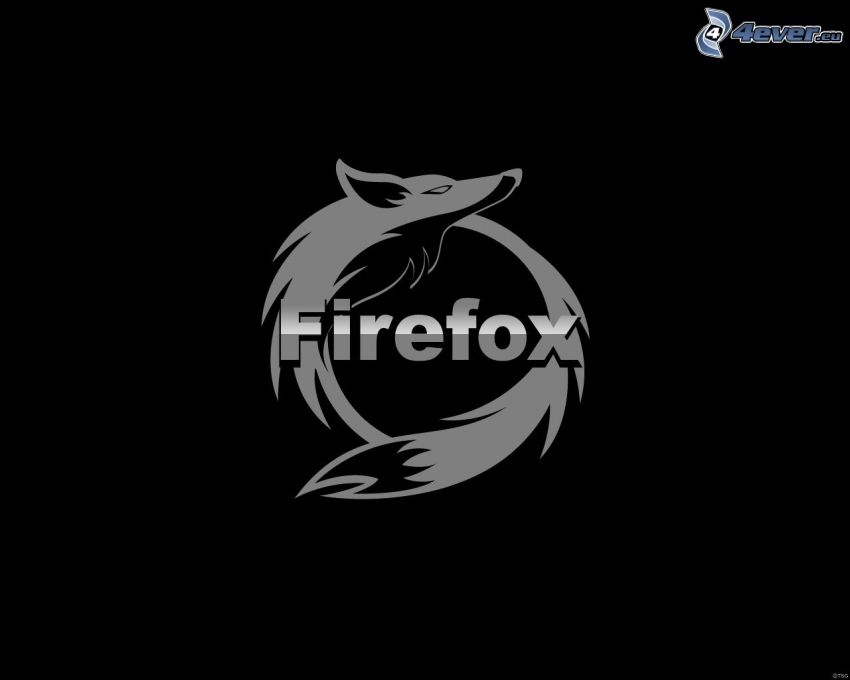 Firefox, svart bakgrund