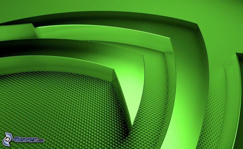 nVidia, grön bakgrund