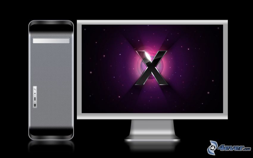 OS-X, bildskärm, högtalare