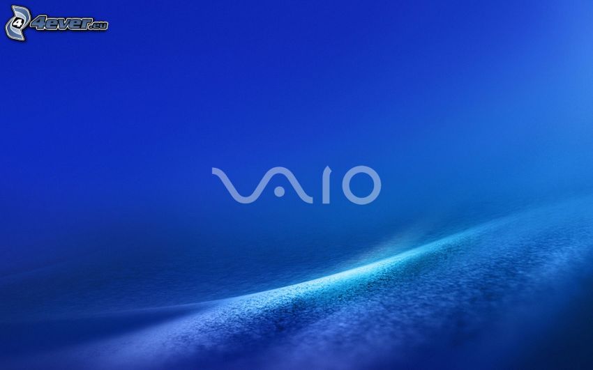 Sony Vaio, blå bakgrund
