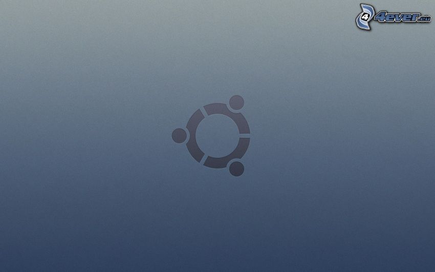 Ubuntu, grå bakgrund