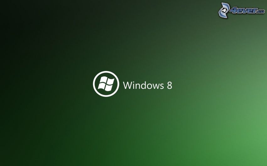 Windows 8, grön bakgrund