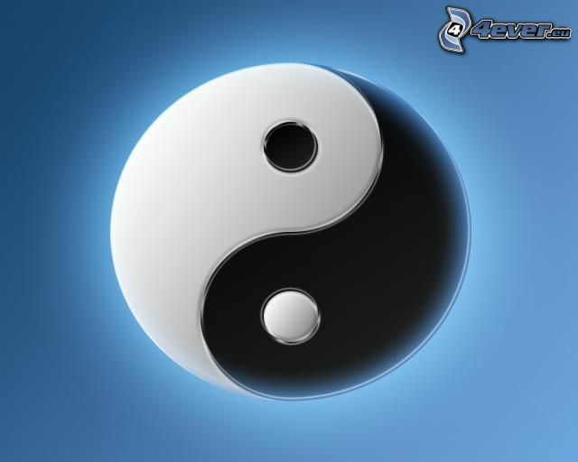 yin yang, symbol, balans