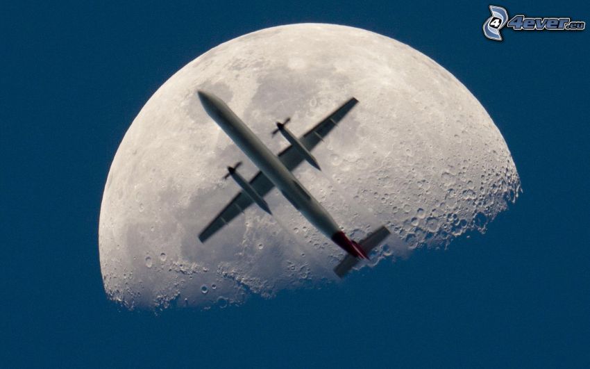 flygplan, Månen