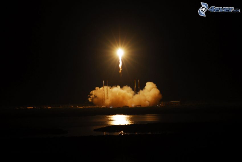 Falcon 9, SpaceX, dragon, raketstart