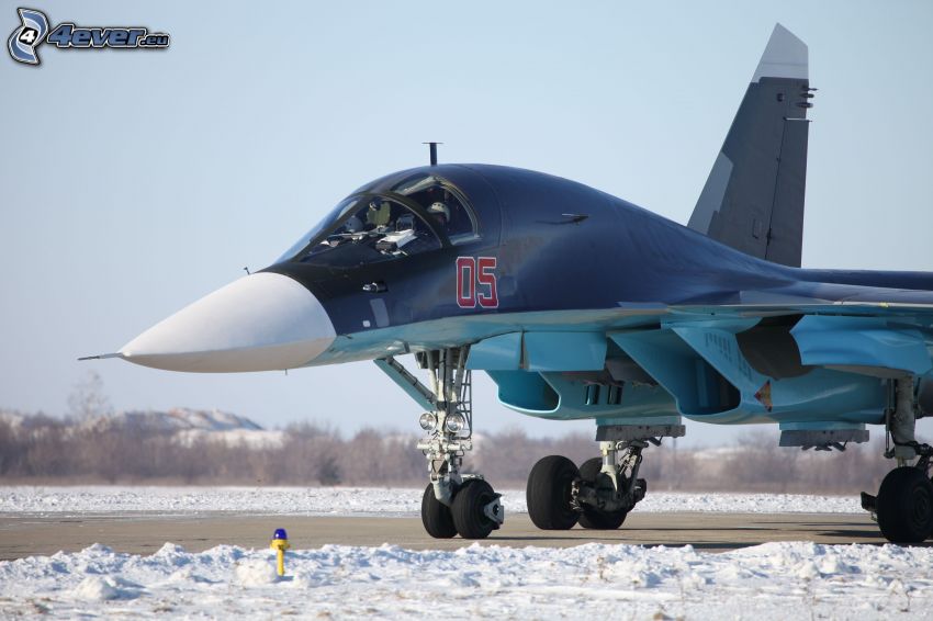 Sukhoi Su-34, snö