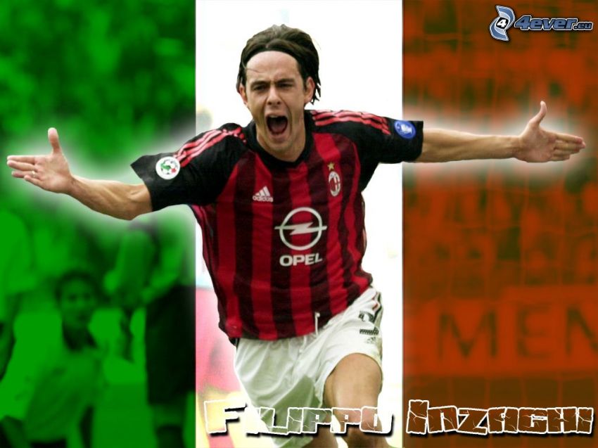 Filippo Inzaghi, fotbollsspelare, A.C. Milano