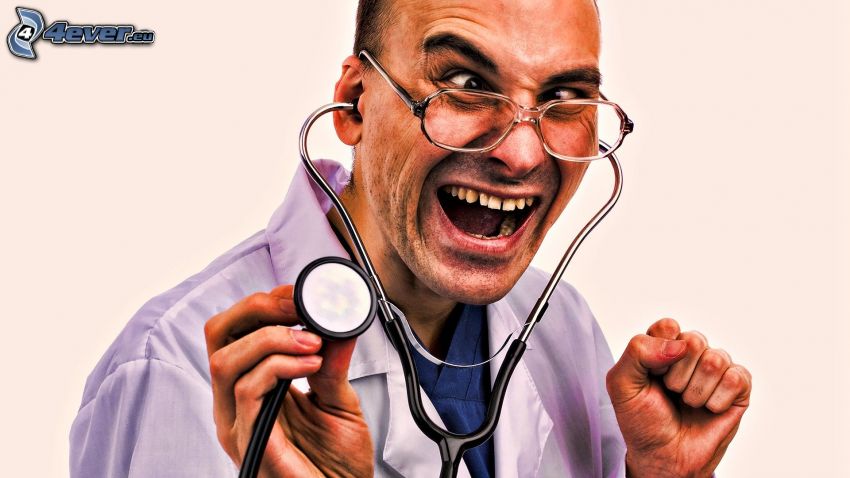 läkare, stetoskop