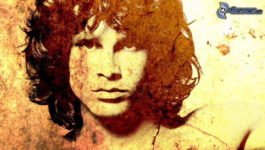 Jim Morrison, tecknat