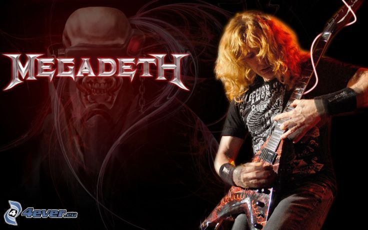 Megadeth, man med gitarr