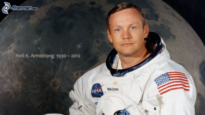 Neil Armstrong, Månen