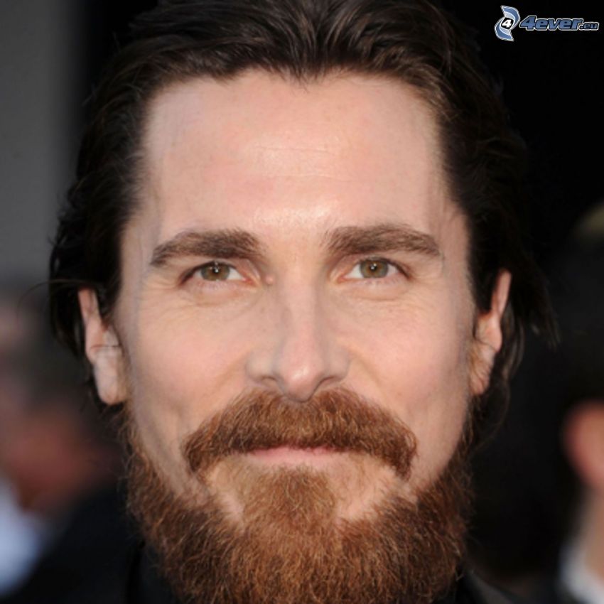 Christian Bale, mustasch
