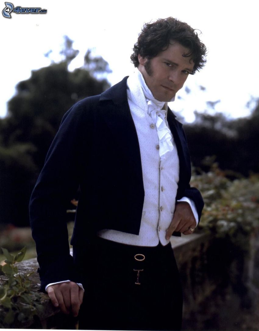 Colin Firth, man i kostym, Stolthet och fördom