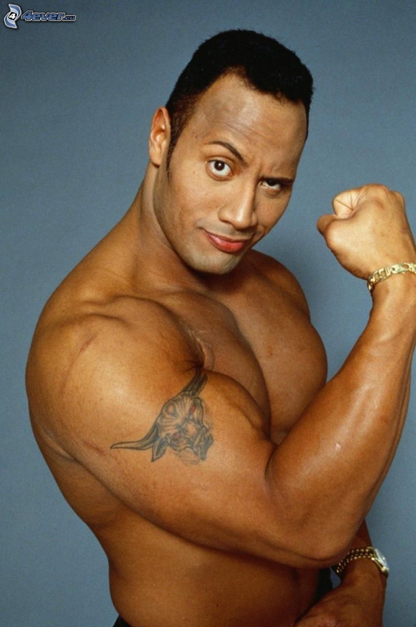 Dwayne Johnson, muskler